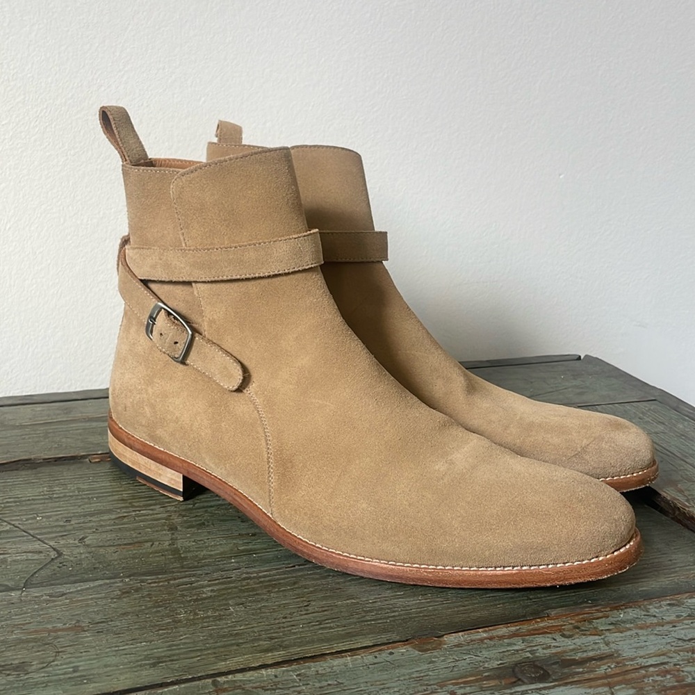 Taft Tan Jodhpur Boots with Suede Finish